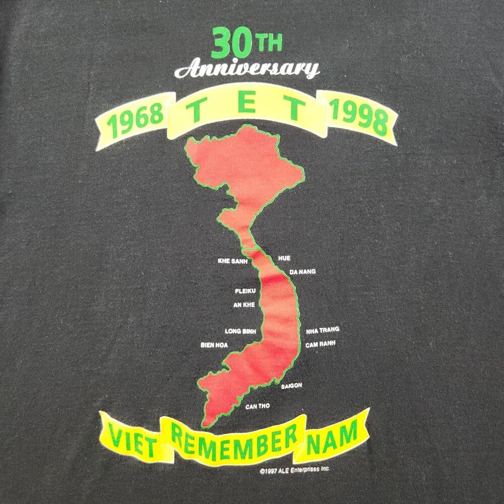 30th Anniversary of the TET Offensive Vintage Vietnam Shirt Men's Medium 1990's - Picture 8 of 10
